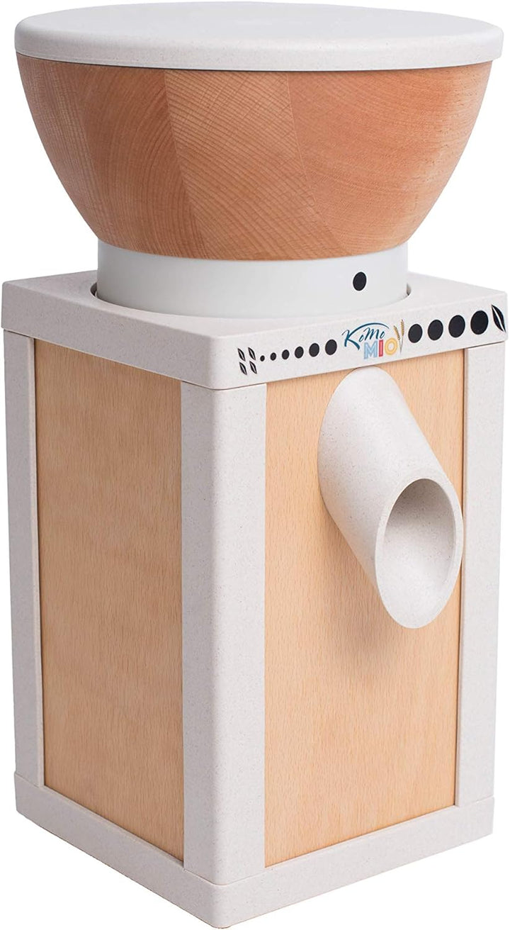 KoMo KoMoMio Getreidemühle natur (400 Watt, innovative Materialien) 16,5 x 16 x 37,5
