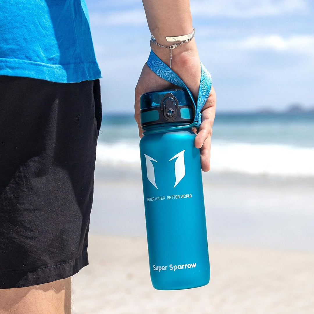 Super Sparrow Trinkflasche - Tritan Wasserflasche - 350ml, 500ml, 750ml, 1000ml - BPA-frei - Ideale