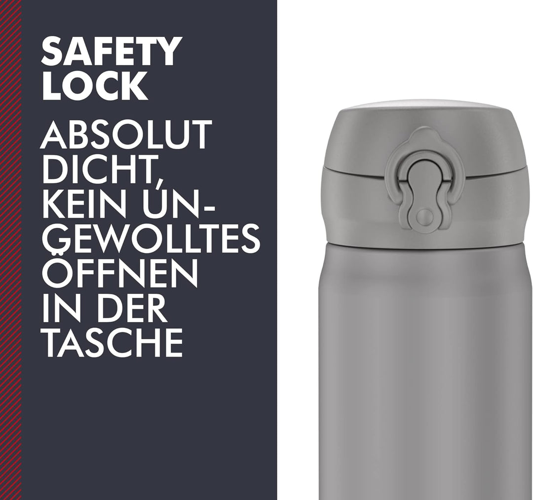 THERMOS ULTRALIGHT BOTTLE 0,50 l, moon rock mat, Thermosflasche aus Edelstahl, 10 heiss / 20 h kalt,
