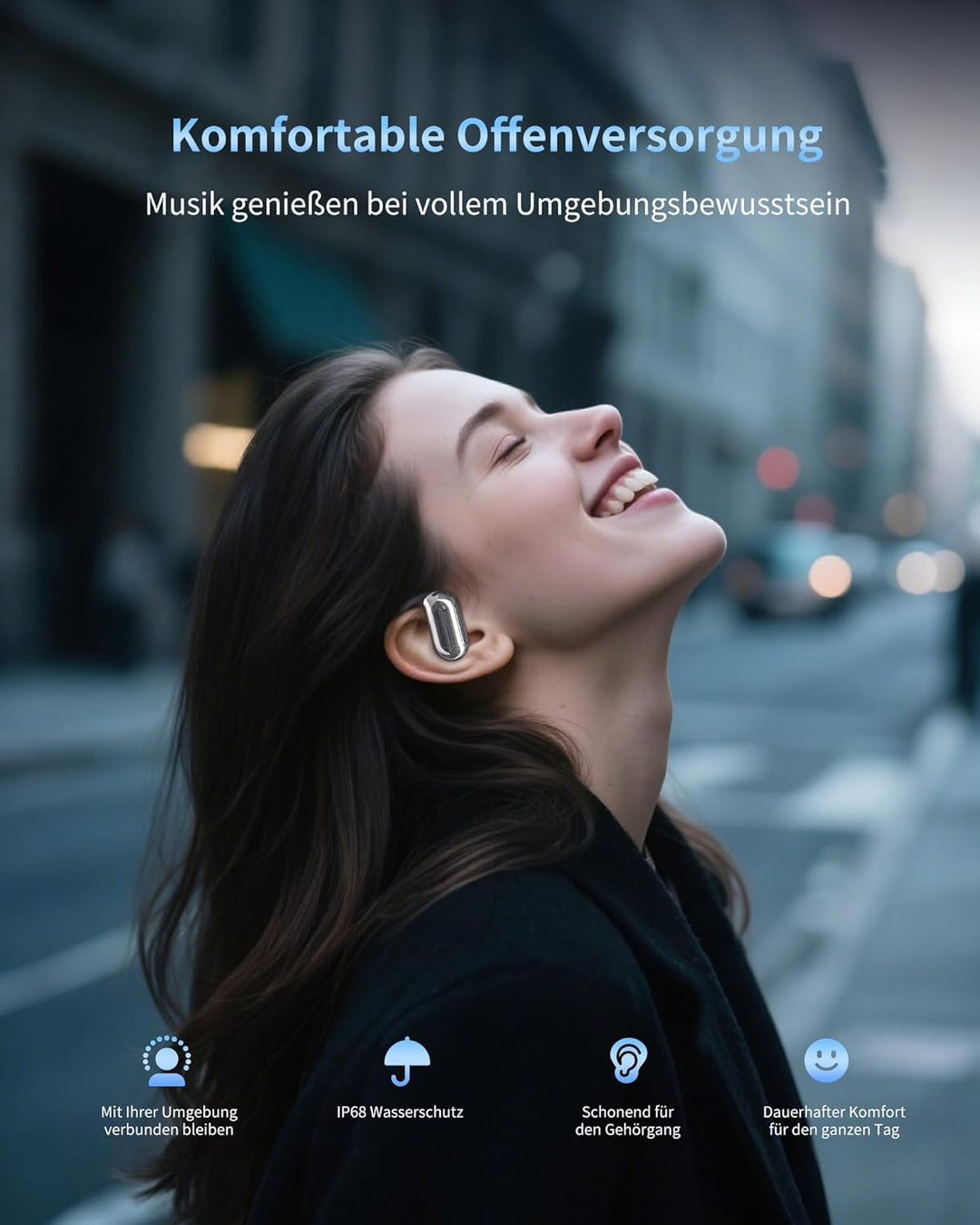 AI Kopfhörer Übersetzer 144 Sprachen, 4-in-1 Headset Kabellos mit App, Bluetooth 5.4 Echtzeit Überse