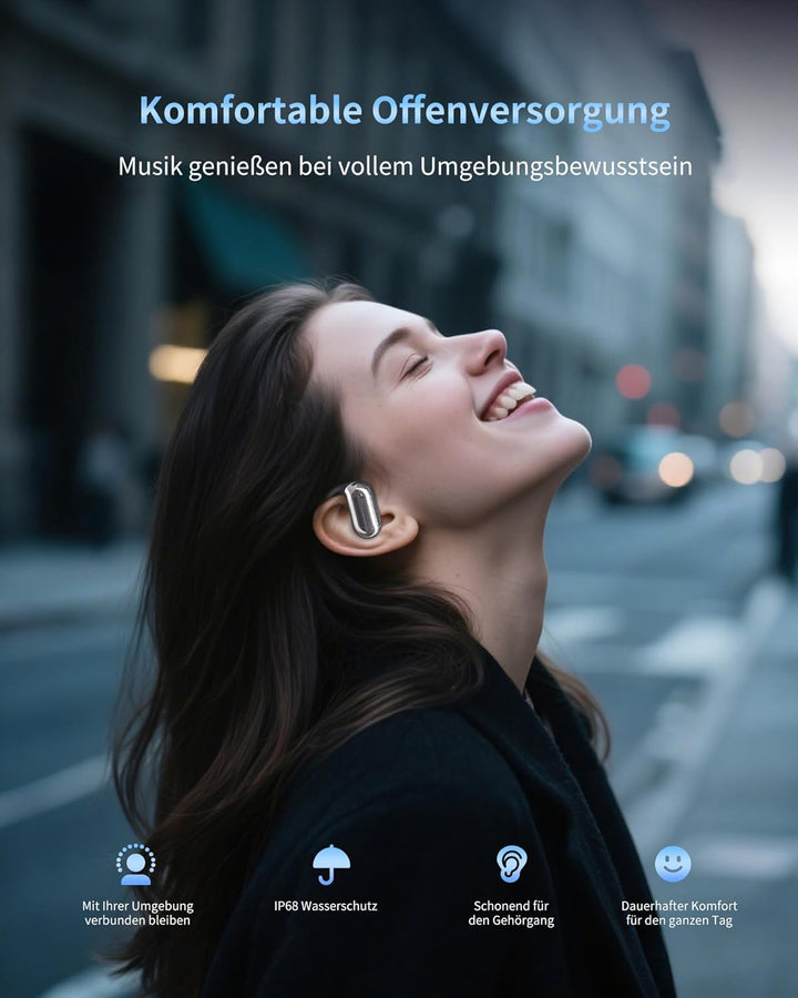 AI Kopfhörer Übersetzer 144 Sprachen, 4-in-1 Headset Kabellos mit App, Bluetooth 5.4 Echtzeit Überse