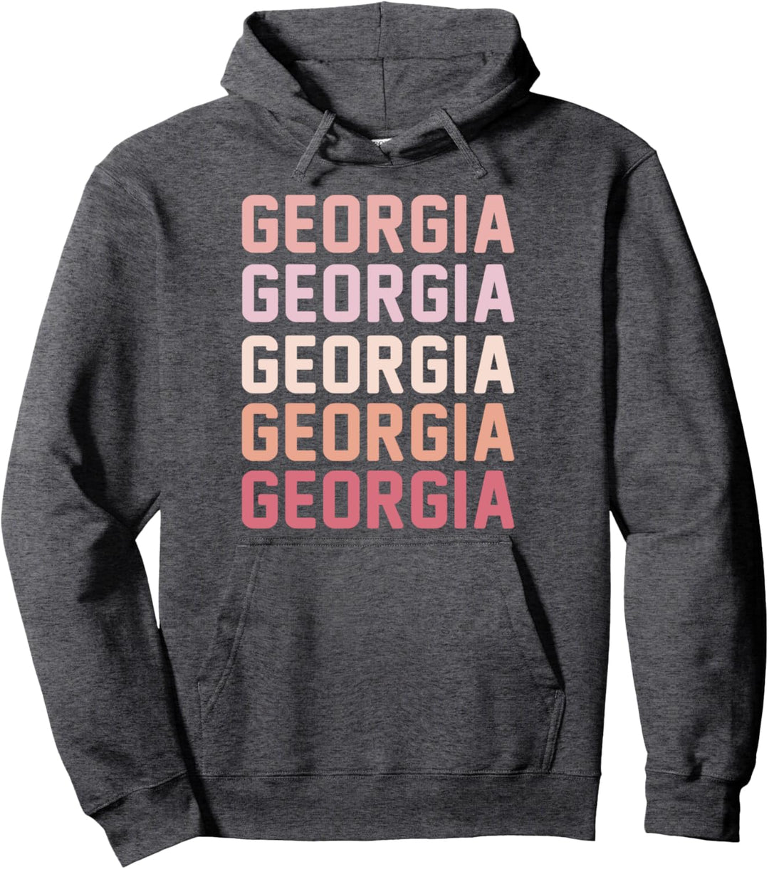 Georgia Peach Stacked Pullover Hoodie
