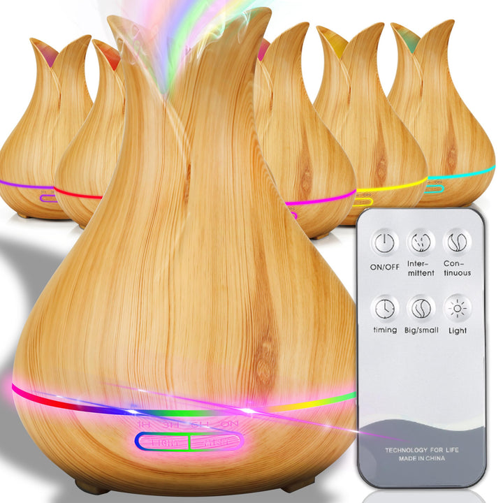 Retoo Aroma Diffuser Luftbefeuchter mit Fernbedienung, Cool Mist Humidifier für Babyzimmer Kinderzim
