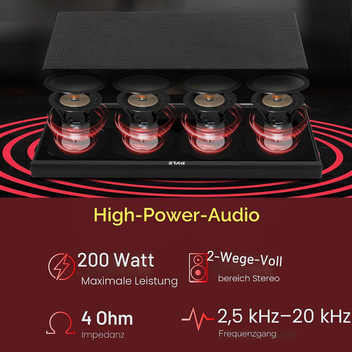 PYLE PLTWVS 6 Wege, 200 W Sunvisor Halterung Car Audio System Hochtöner