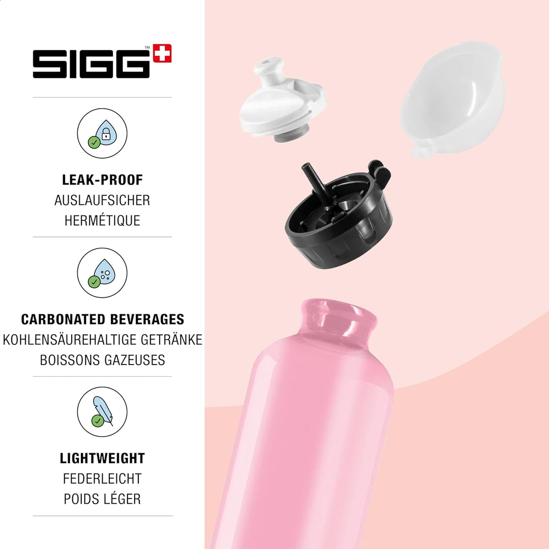 SIGG - Alu Trinkflasche Kinder - KBT - Auslaufsicher - Federleicht - BPA-frei - Klimaneutral Zertifi