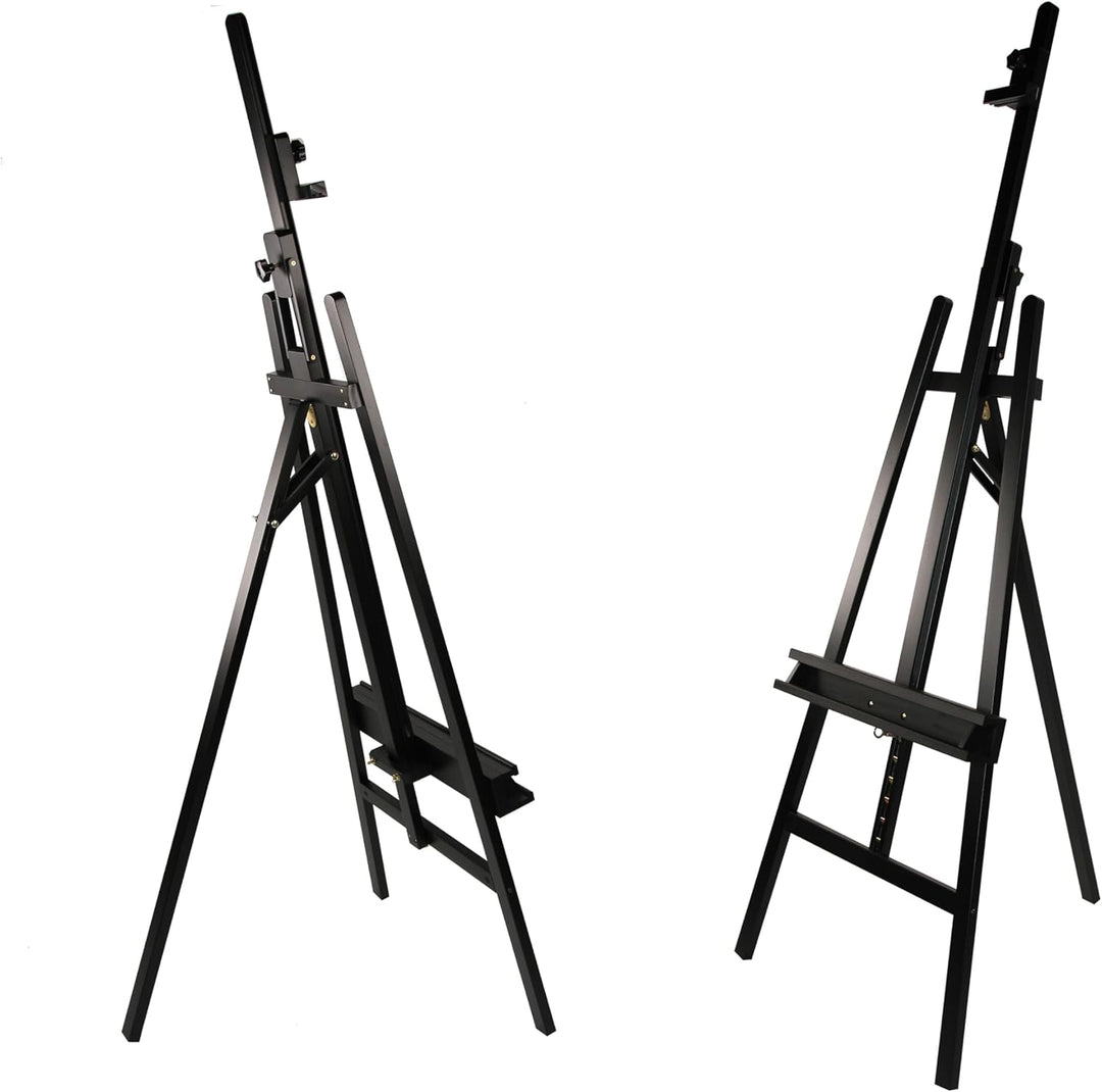 Paintersisters Akademie Staffelei ELBA, 66x230 cm klappbare Sitz- und Standstaffelei für Keilrahmen