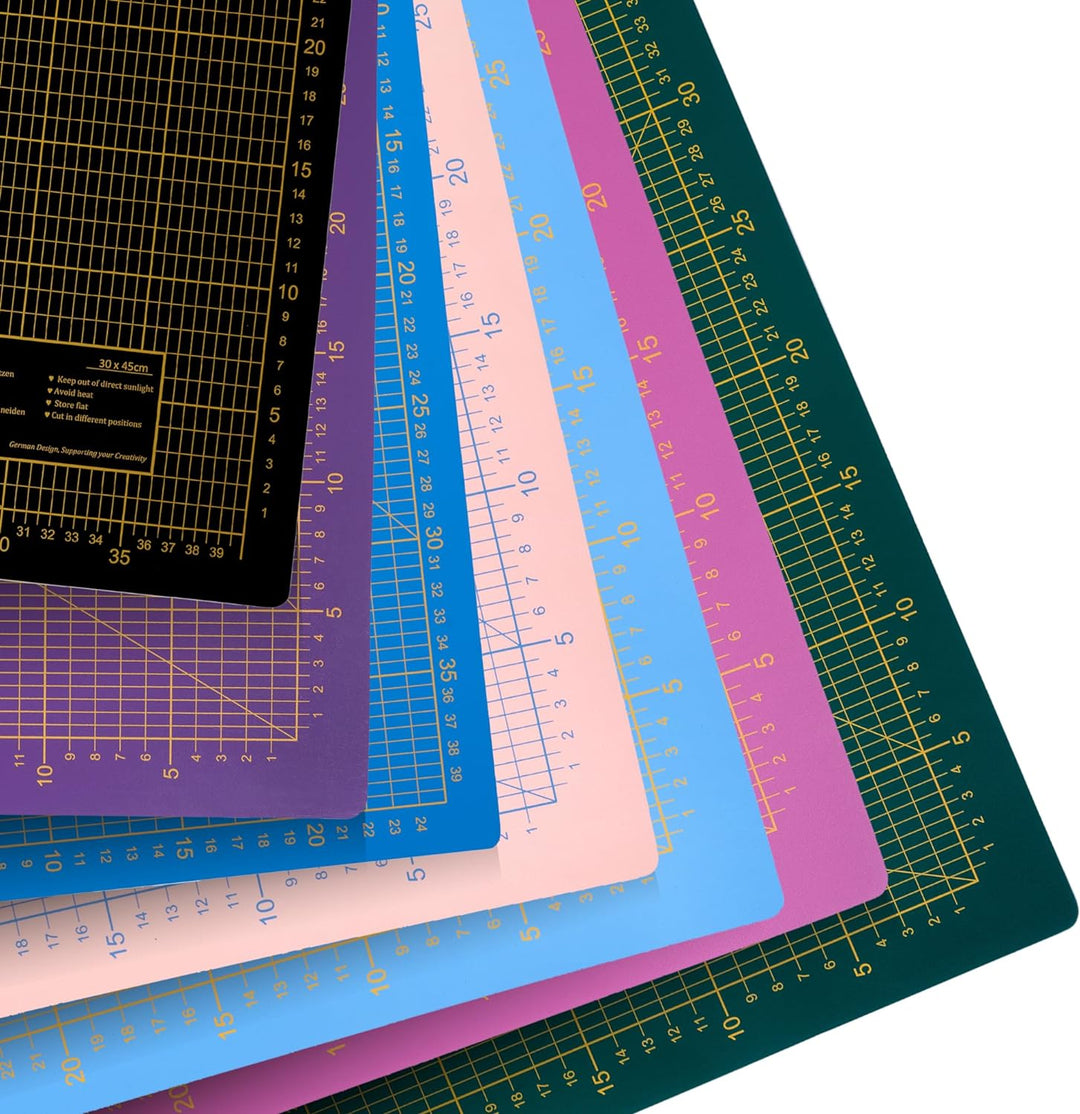 Schneidematte Blau 100x150cm 3-lagig Schneidematte XXL selbstheilend - Bastelunterlage - Schneideunt