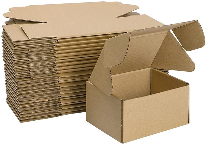 HORLIMER 25 Stück Versandkarton Klein Karton Box, 15,3x10,2x7,6 cm Verpackungskartons aus Wellpappe