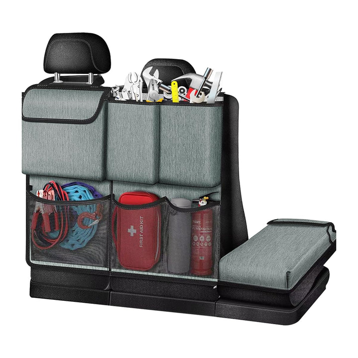 CGEAMDY Multifunktionale Auto Organizer Rücksitz, Kofferraum Organizer Auto, Oxford Tuch auto Koffer