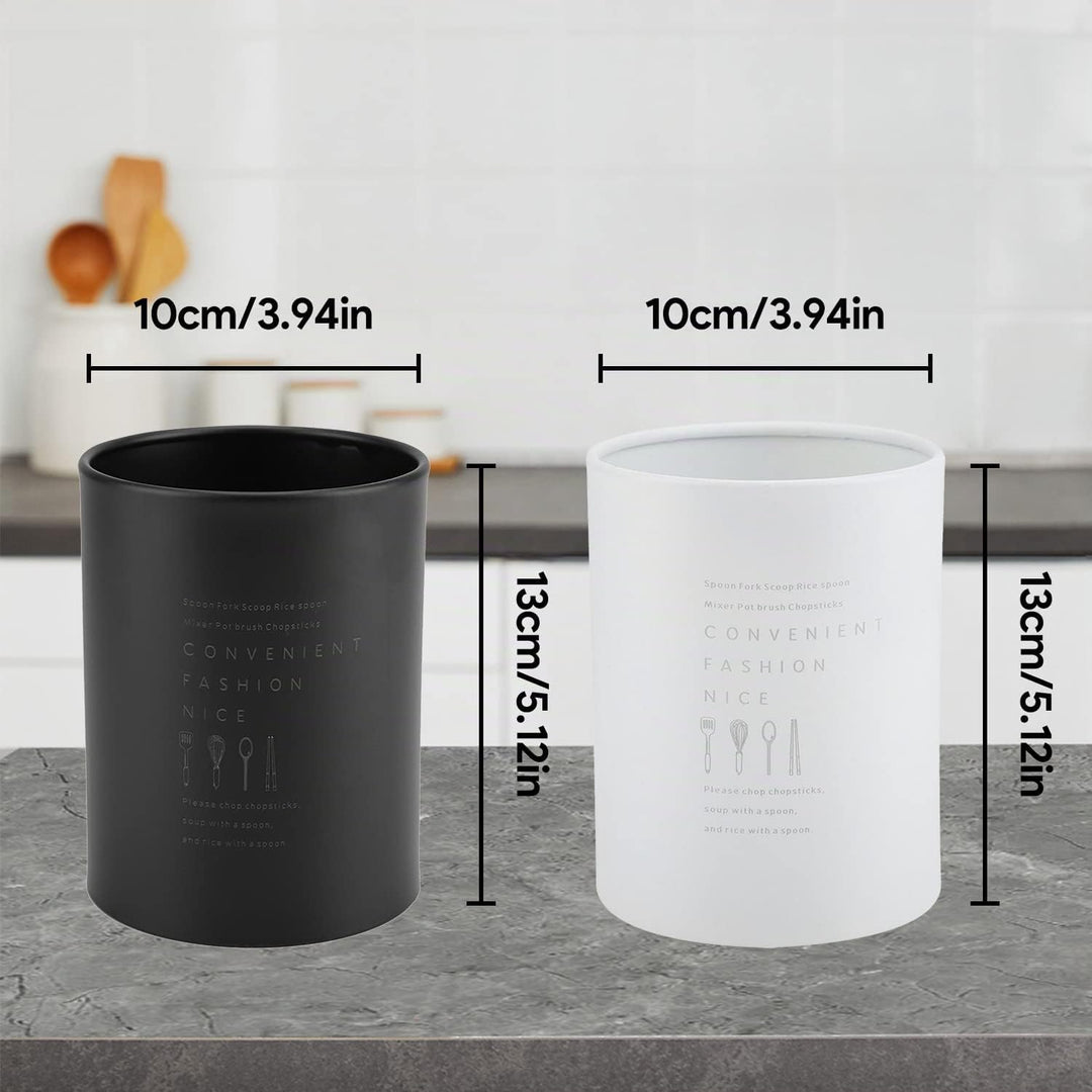Jenngaoo Küchenutensilienhalter, 1 Liter Besteckkorb aus Edelstahl Kochbesteck Organizer Utensilienh