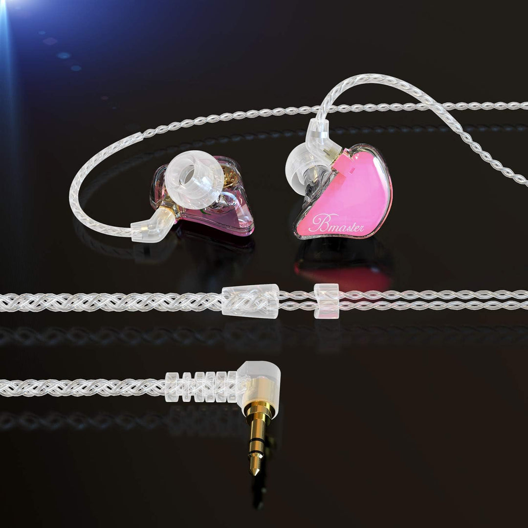 BASN Bmaster DREI-Dynamische Treiber In-Ear-Monitore Kopfhörer mit Zwei Abnehmbaren Kabeln Ohrhörer