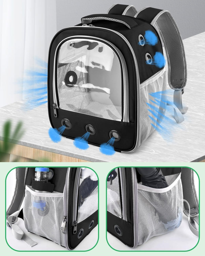 Meerschweinchen Rucksack Transportbox, Tragbare Kaninchen Reisetasche für Kleintiere – Ausgeh-Tasche
