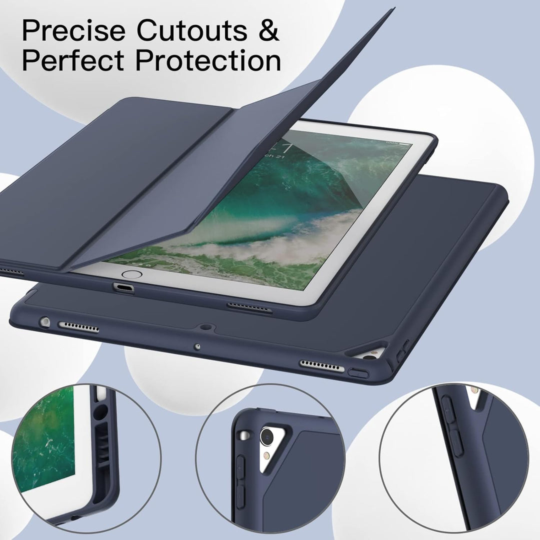 JETech Hülle für iPad Pro 12,9 Zoll (Modell 2015/2017, 1./2. Generation) mit Stifthalter, Dünne Tabl