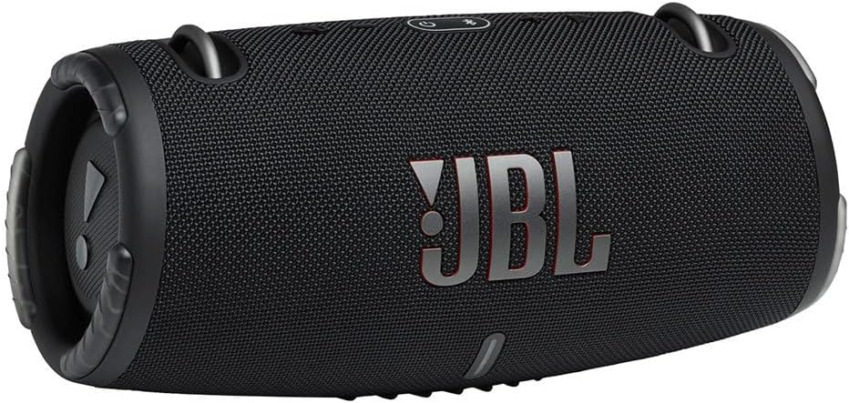 JBL Xtreme 3 Musikbox in Schwarz – Wasserdichter, portabler Stereo Bluetooth Speaker mit integrierte