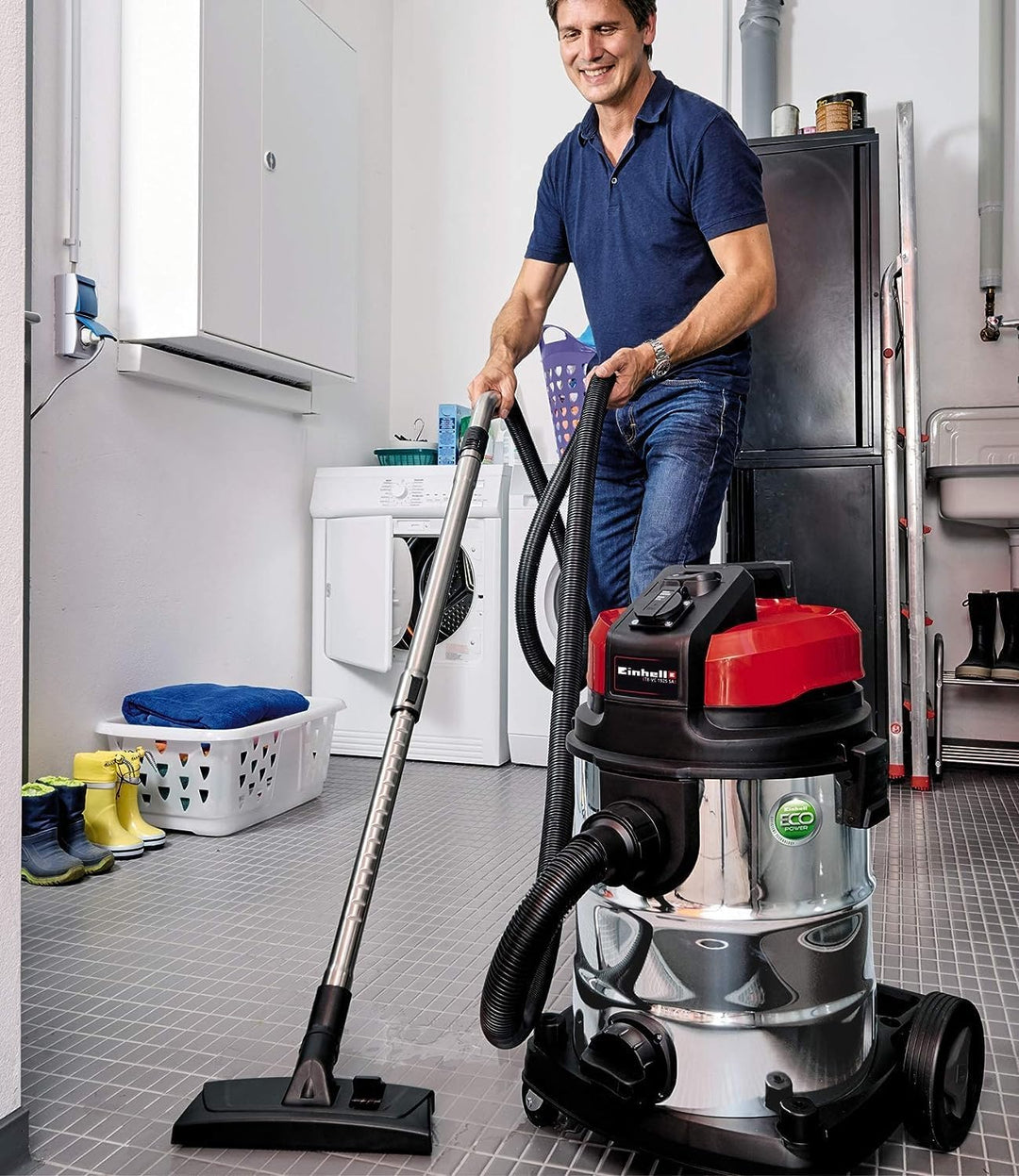 Einhell Nass-Trockensauger TE-VC 1925 SA (ECO-Technologie, 800 W, 25 L, Blasanschluss, Fehlluftregle