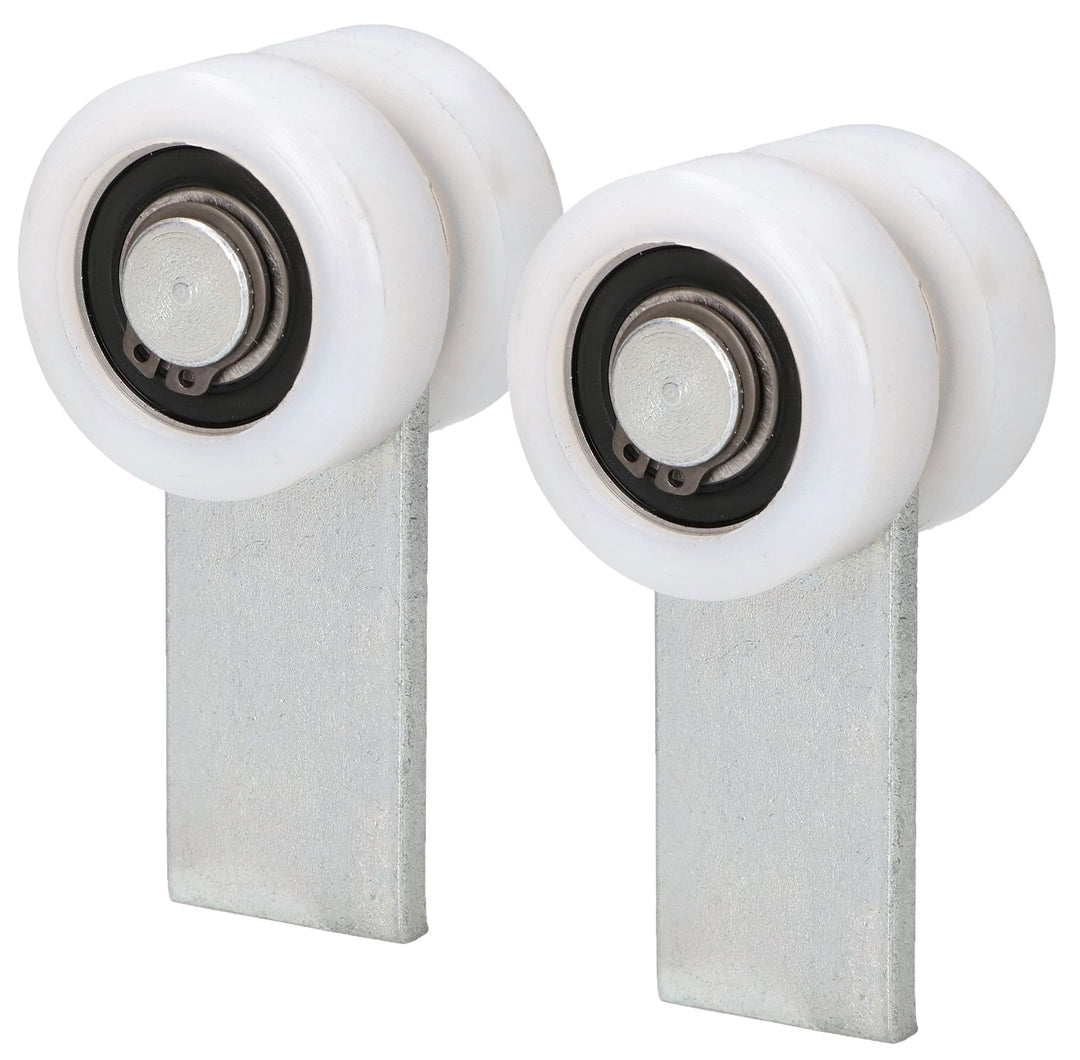 KOTARBAU® 2er Set Laufrollen für Schiebetore mit 2 Polyamidrädern ⌀ 43 mm, ⌀ 43 Mm