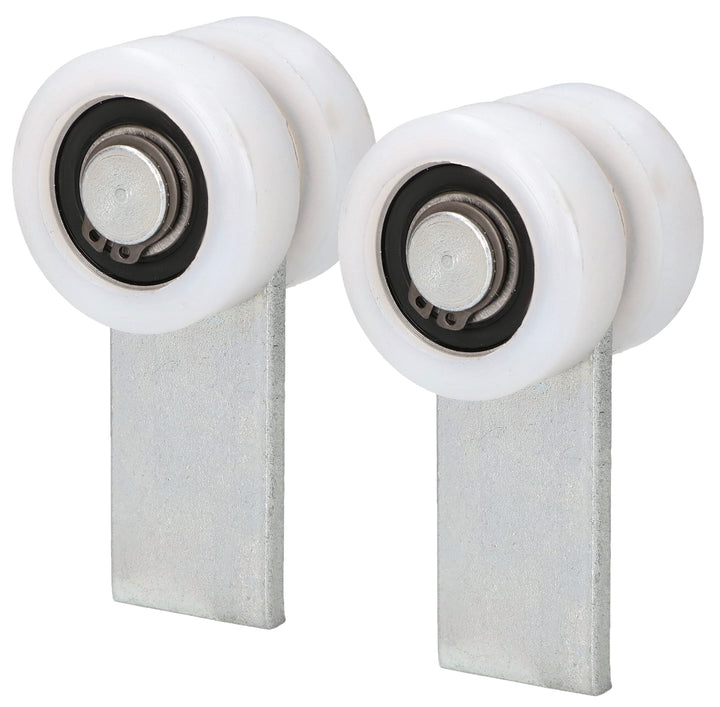 KOTARBAU® 2er Set Laufrollen für Schiebetore mit 2 Polyamidrädern ⌀ 43 mm, ⌀ 43 Mm