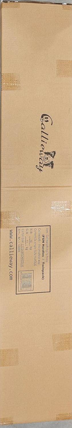 Callieway 2Stk. Agility Hürden, Dog Agi Jump ProIII“ inkl. je 2 Wurfstangen (FCI konform) auch für C