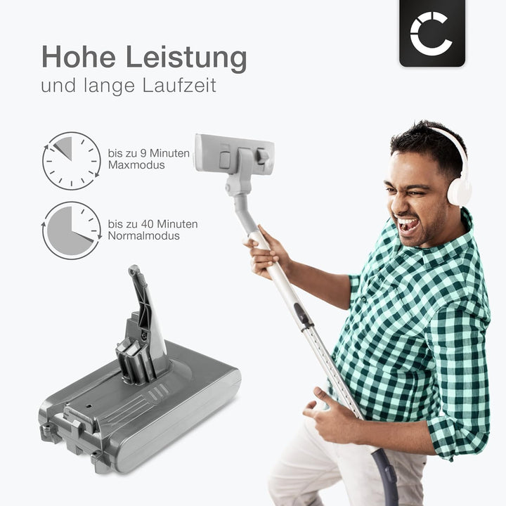 CELLONIC Akku kompatibel mit Dyson V8, V8 Absolute, V8 Animal,V8 Animal Exclusive, V8 Fluffy, SV10,
