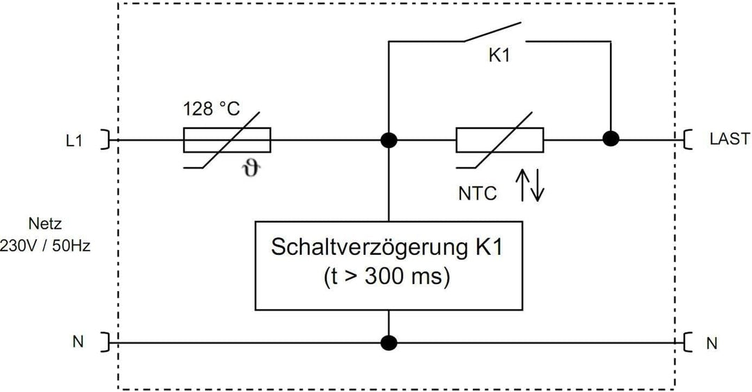 Einschaltstrombegrenzer 230V 16A für Transformatoren Netzteile LED Sedlbauer SESB-535742