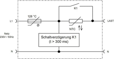 Einschaltstrombegrenzer 230V 16A für Transformatoren Netzteile LED Sedlbauer SESB-535742
