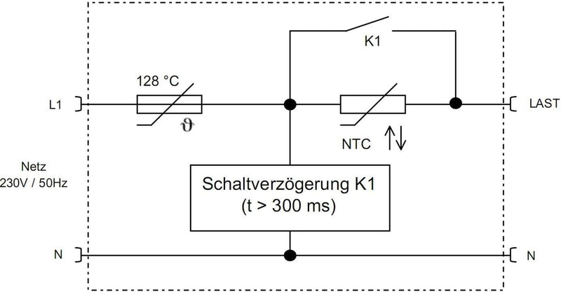 Einschaltstrombegrenzer 230V 16A für Transformatoren Netzteile LED Sedlbauer SESB-535742