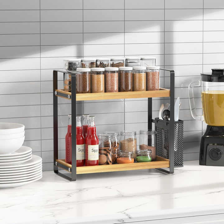 LEMIKKLE Kaffeebar-Zubehör und Kaffeetassenhalter, Küchenorganizer und -aufbewahrung, Gewürzregal-Or