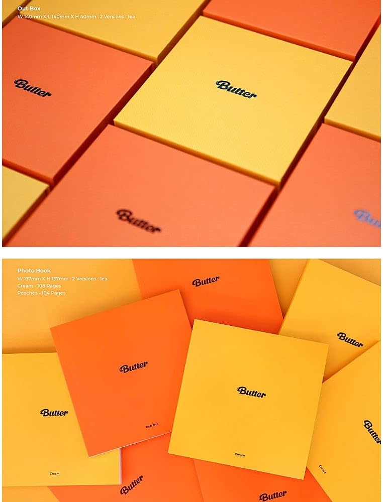 Bangtan Boys BTS BUTTER Album Cream version [with Extra Lenticular Photocard and Sticker] (Pre-Order