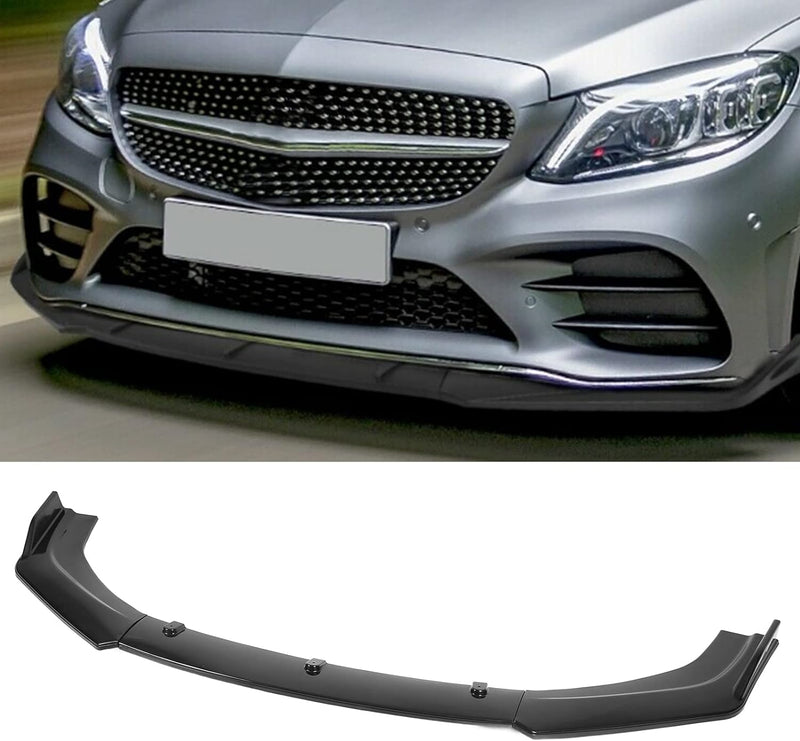 Frontstossstange Lip Spoiler, 3pcs Auto Frontstossstange Lip Splitter Spoiler Antikollision Wasserdi