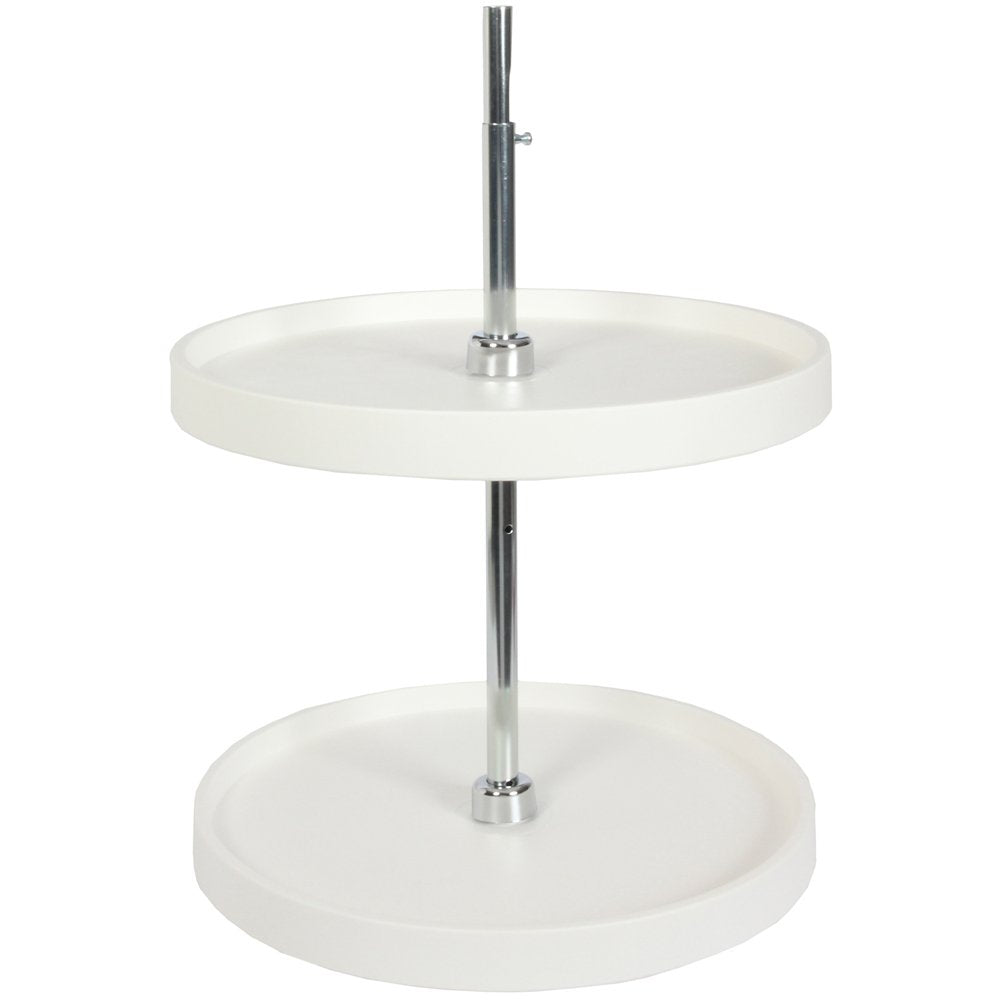 Knape & Vogt Lazy Susan Organizer aus Kunststoff, 2-stöckig, Lazy Susan für Schrank, rund, 50,8 cm,