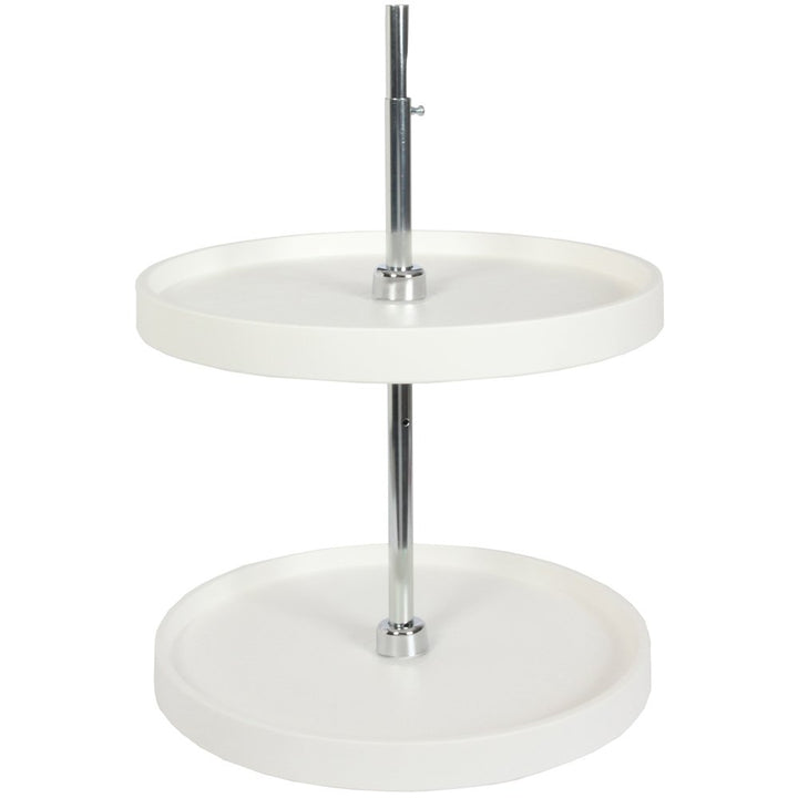 Knape & Vogt Lazy Susan Organizer aus Kunststoff, 2-stöckig, Lazy Susan für Schrank, rund, 50,8 cm,