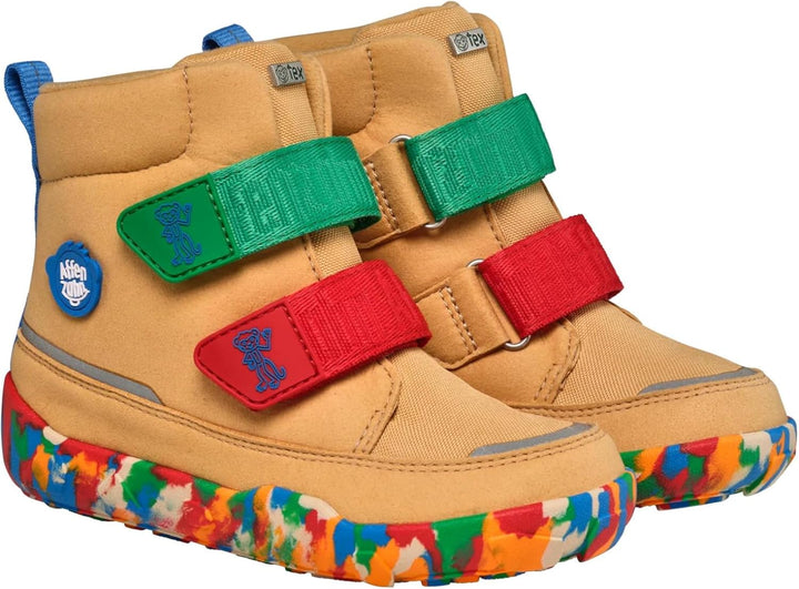 Affenzahn Winterstiefel Vegan Comfy warm gefüttert, wasserdicht mit Kletterverschlüssen, Grösse 21-3