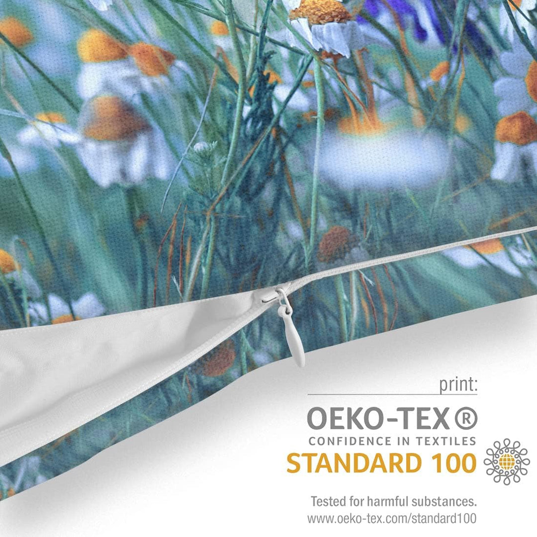 VOID Frühlingswiese Schmetterling Kissenbezug Kissenhülle Sofakissen Kissen Deko Outdoor-Kissen Deko