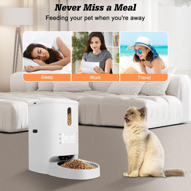 Automatischer Katzenfutterspender Smart Pet Feeder für Katzen und Hunde Auto Pet Food Feeder Verteil