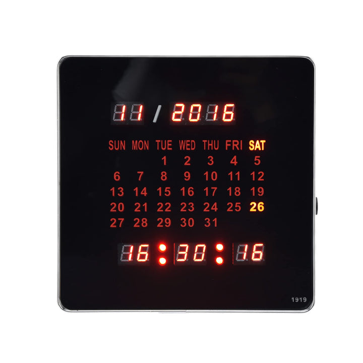 Focket Digitale Wanduhr, 7,87 Zoll Ewiger Kalender, Grosse Anzeige, Digitale Uhr, Batteriebetriebene