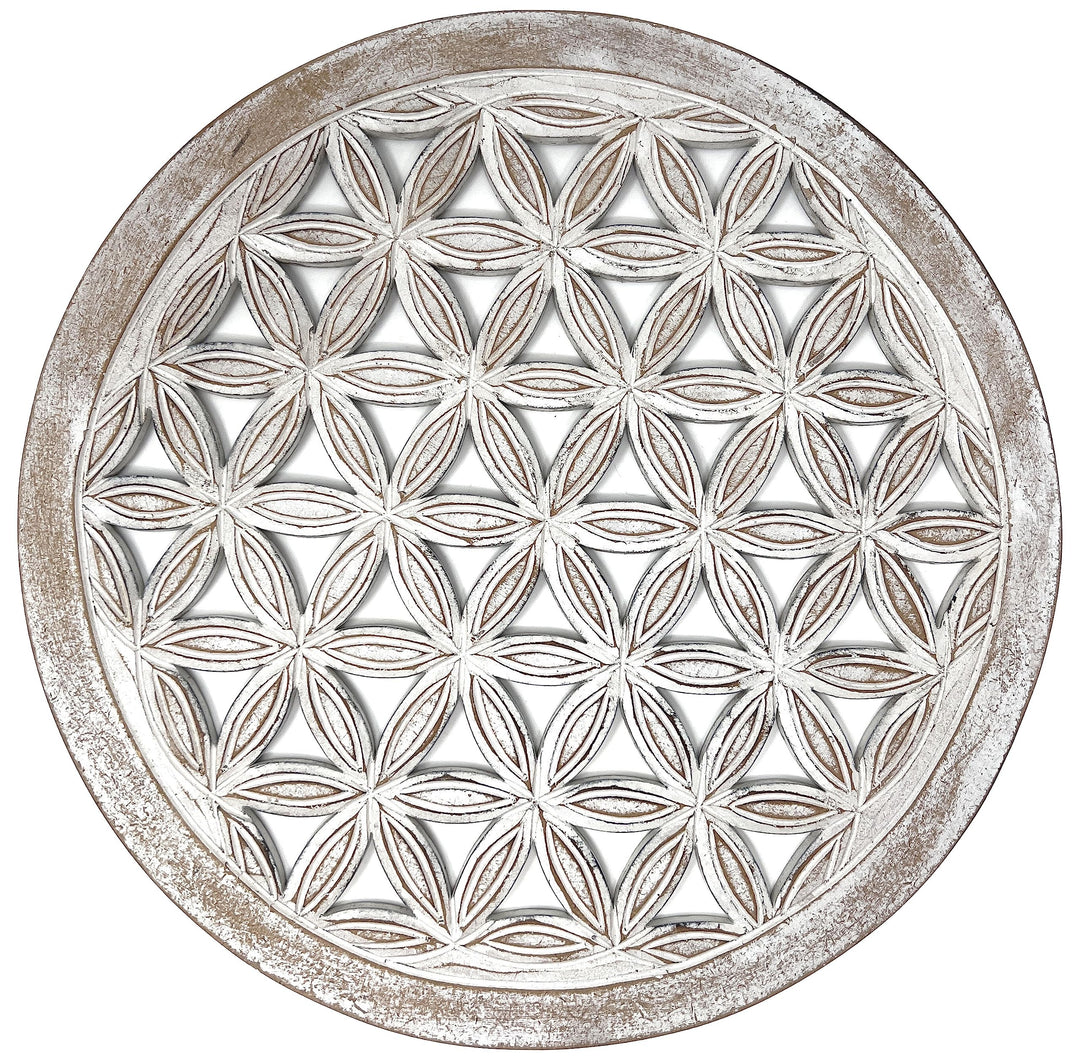 Trintura Blume des Lebens Wandbild 60cm Lebensblume Energiebild Handarbeit gross Wand-Bild-Dekoratio