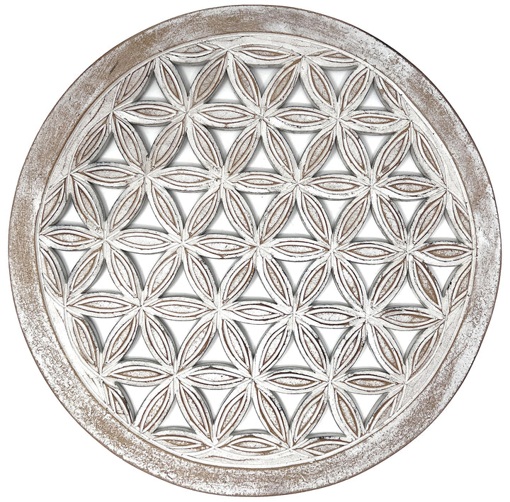 Trintura Blume des Lebens Wandbild 60cm Lebensblume Energiebild Handarbeit gross Wand-Bild-Dekoratio
