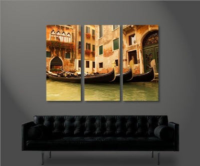 islandburner Bild Bilder auf Leinwand Venice Venedig Italien V2 XXL Poster Leinwandbild Wandbild Dek