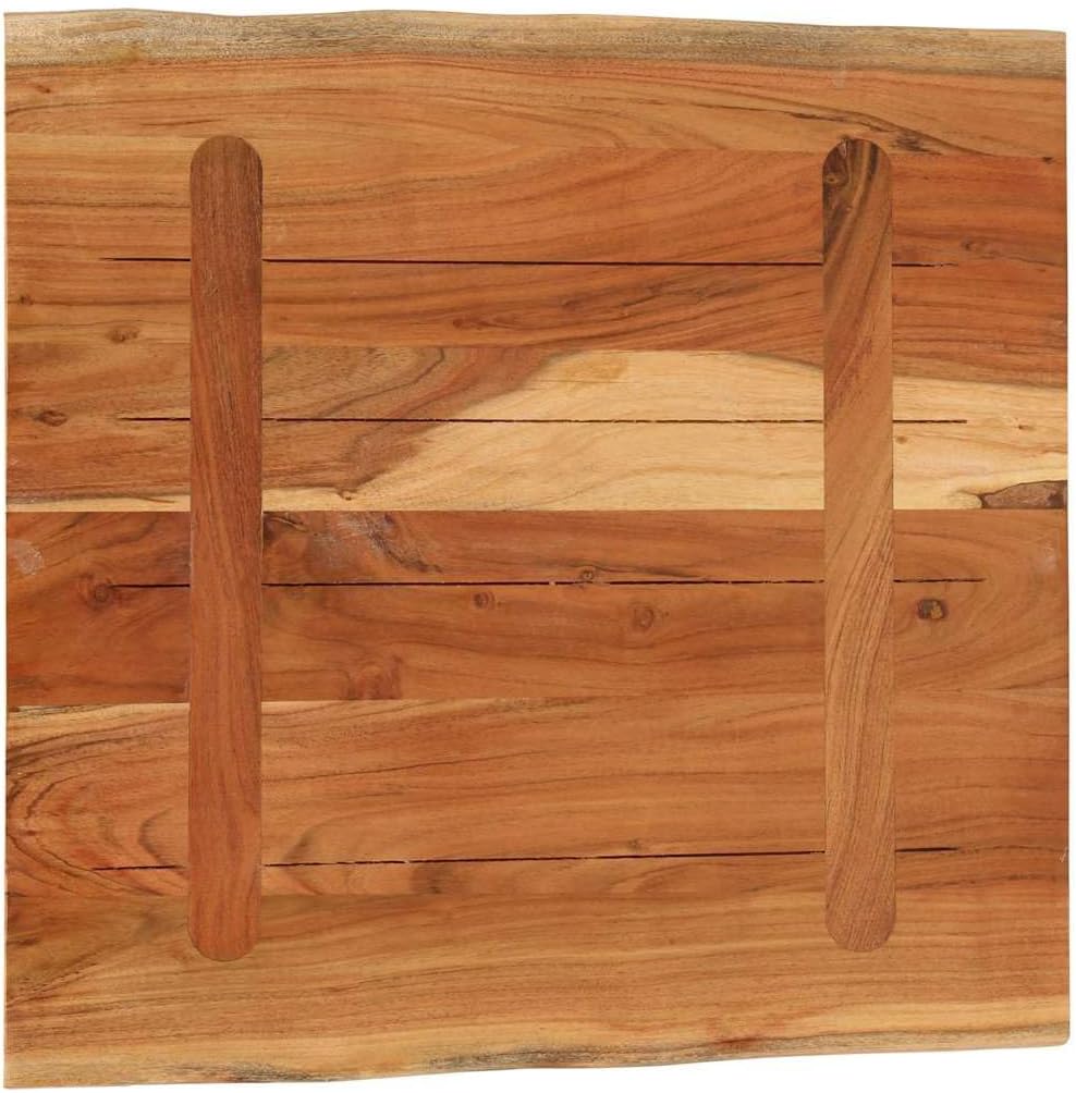 vidaXL Tischplatte, Holzplatte Quadratisch, Massivholzplatte für Bartisch Beistelltisch Esstisch, Er