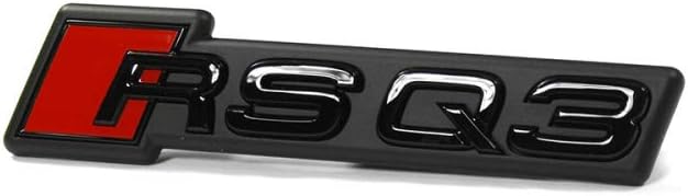 Original Audi RSQ3 Schriftzug Emblem Logo Schwarz Front Kühlergrill