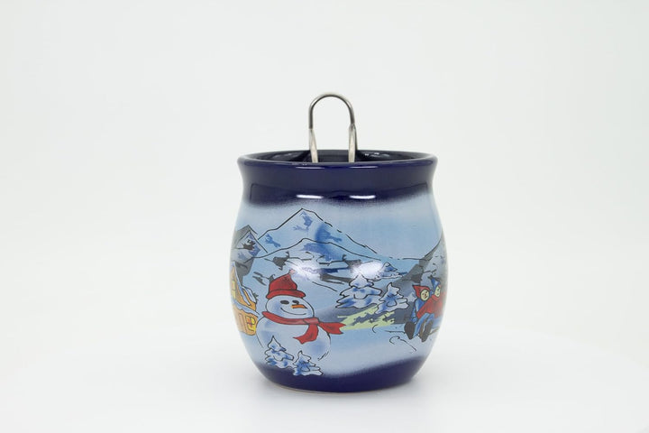 Feuerzangentasse 6er im Karton, Blau/Winter - für Feuerzangenbowle Blau / Winter, Blau / Winter