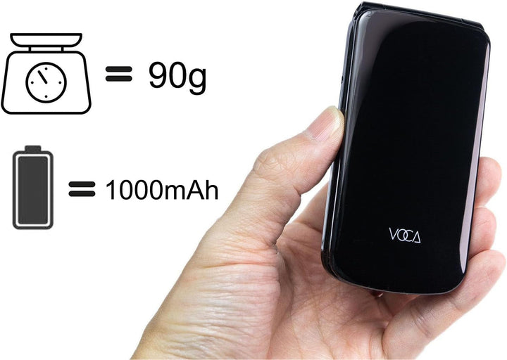 VOCA Klapphandy mit grossen Tasten für Senioren | Entsperrtes 4G LTE | Hohe Lautstärke | SOS-Taste |
