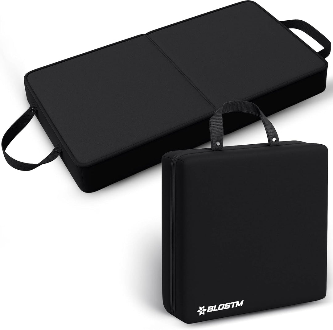 BLOSTM Extra dicke Garten-Knieunterlage – grosse, faltbare Garten-Knieunterlage mit Griffen – wasser