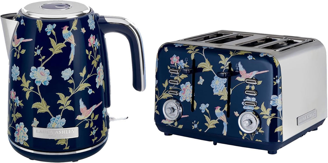 Laura Ashley Toaster und Jug Wasserkocher Set von VQ (Elveden Marine, Elektrischer Wasserkocher und