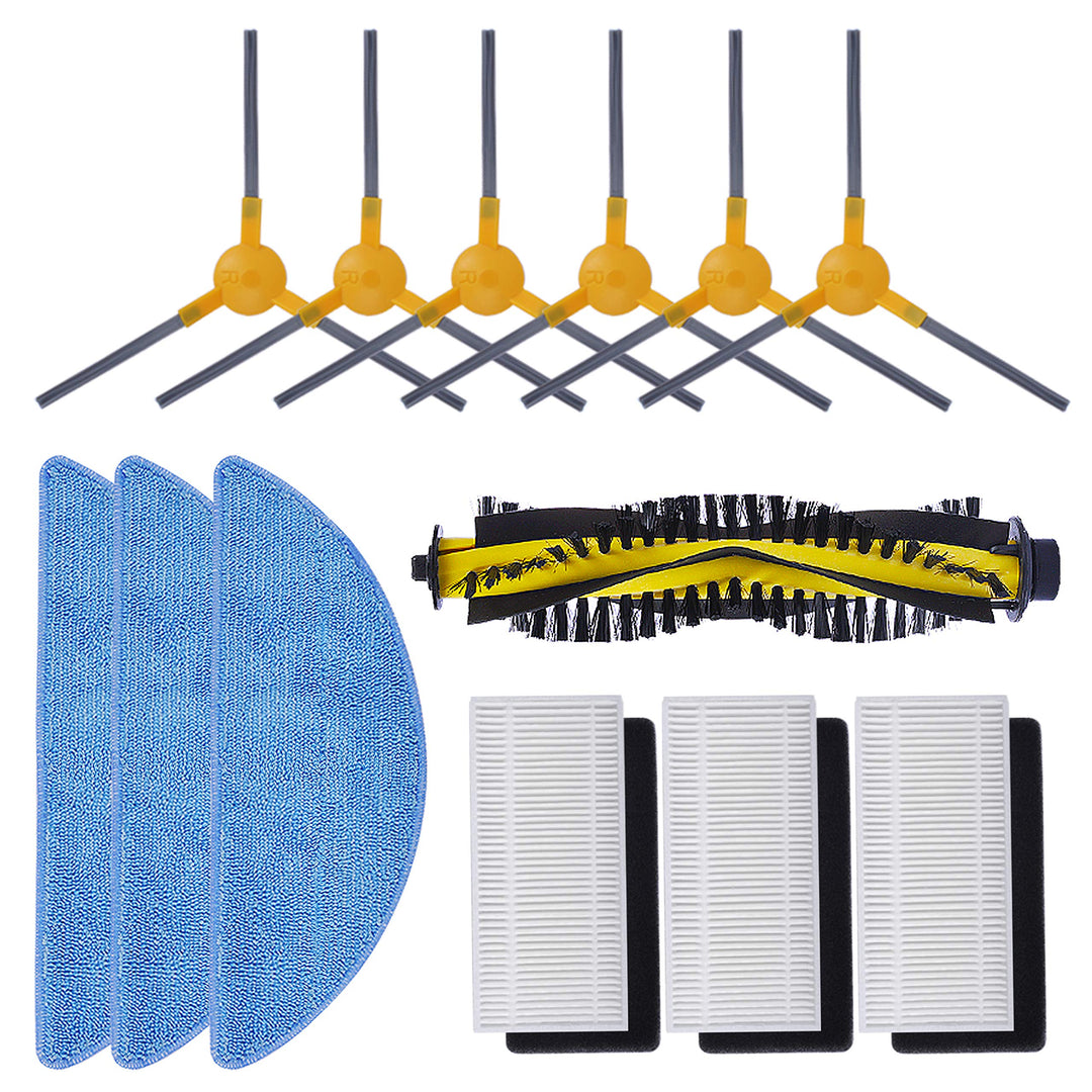 KEEPOW 13 Pack Ersatzteilset Kompatibel Tesvor M1 Tesvor X500 X500pro Saugroboter Tesvor S6 13 Pcs