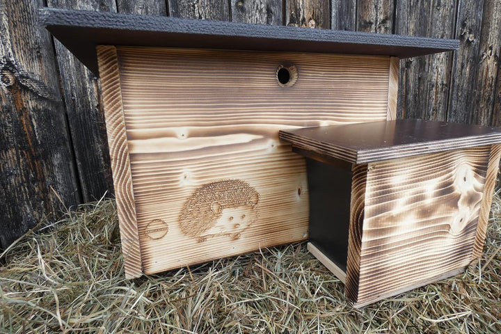 Qualität aus Niederbayern ARBRIKADREX Igelhaus 45cm x 40cm x 28cm Igelhotel 20mm Vollholz Winterfest