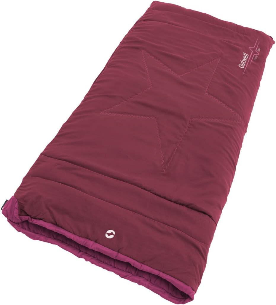 Outwell Jungen Champ Schlafsack, Dunkelrot, One Size