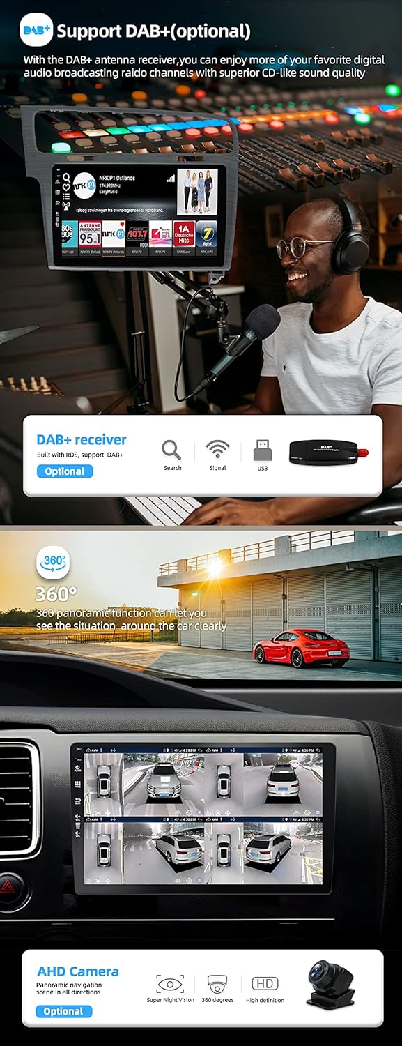 JOYX - [6G+128G] - Android 15 Autoradio Passt für Golf 7 (2013-2018) - Eingebaut DSP/Carplay/Android