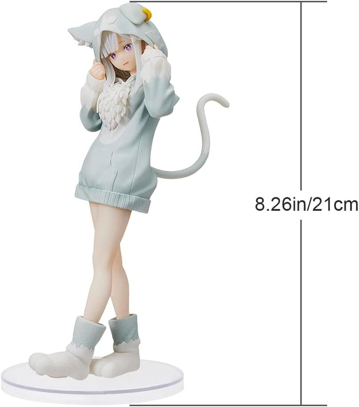 IOSCDH Emili-a Figuren Statue,Re Zero Figuren- Starting Life in Another World, Anime Figuren, 8.2inc