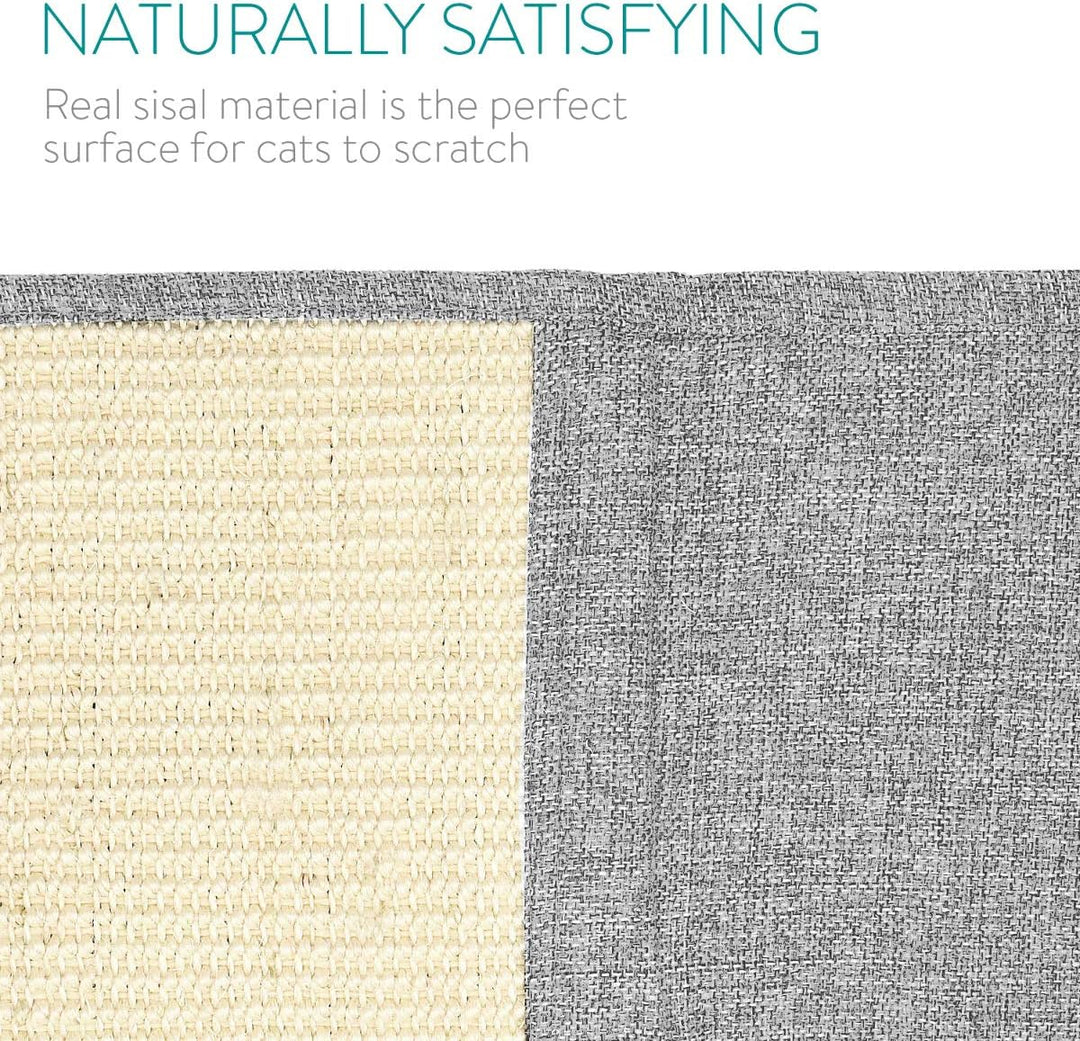 Navaris Katzen Kratzmatte Kratzschutz Sofa - Sisal Kratzteppich 130 x 45 cm für Katze - Couch Katzen